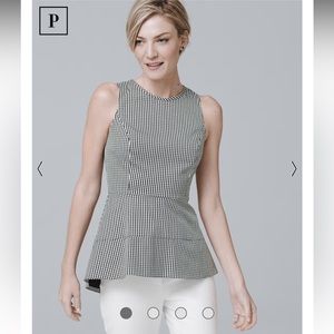 🚺📐WHBM sleeveless gingham woven top